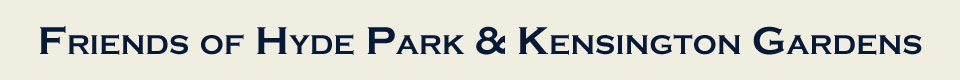 Header title for Friends of Hyde Park & Kensington Gardens