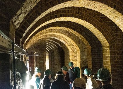 Members underground in the Undercroft